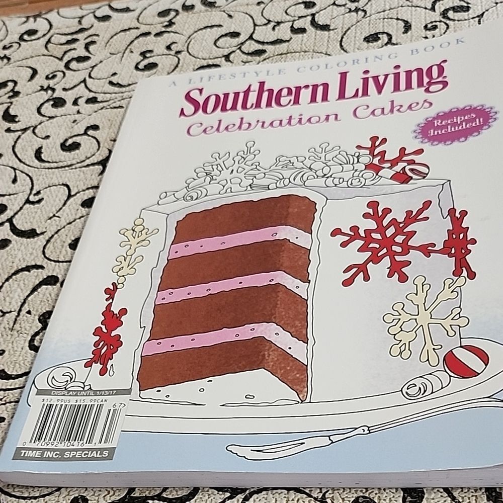 Southern Living Celebration Cakes Coloring Book